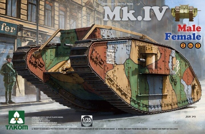 TAKOM TAK2076 1/35 Mk.IV Male/Female 2in1 Special E.