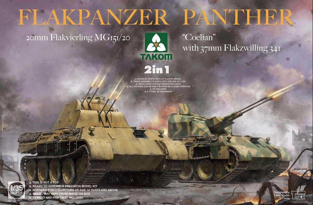 TAKOM TAK2105 1/35 Flakpanzer (Coelian oder 20mm Flakvierling)