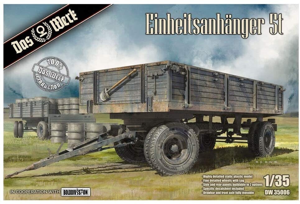 Das Werk DAW35006 1/35 Einheitsanhänger 5t