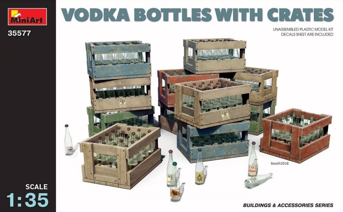 Miniart MA35577 1/35 Vodka Bottles with Crates