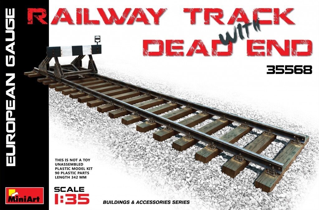 Miniart MA35568 1/35 Railway Track w/dead End European Gauge