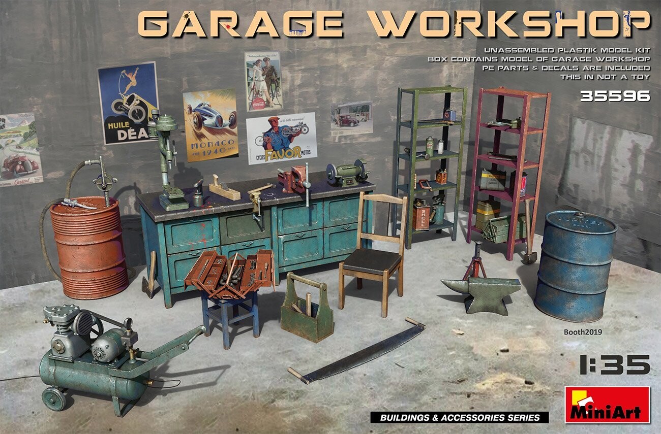 Miniart MA35596 1/35 Garage Workshop