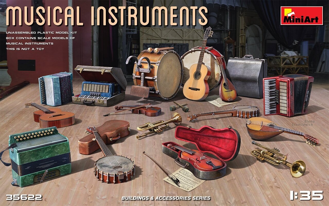Miniart MA35622 1/35 Musical Instruments 1-3