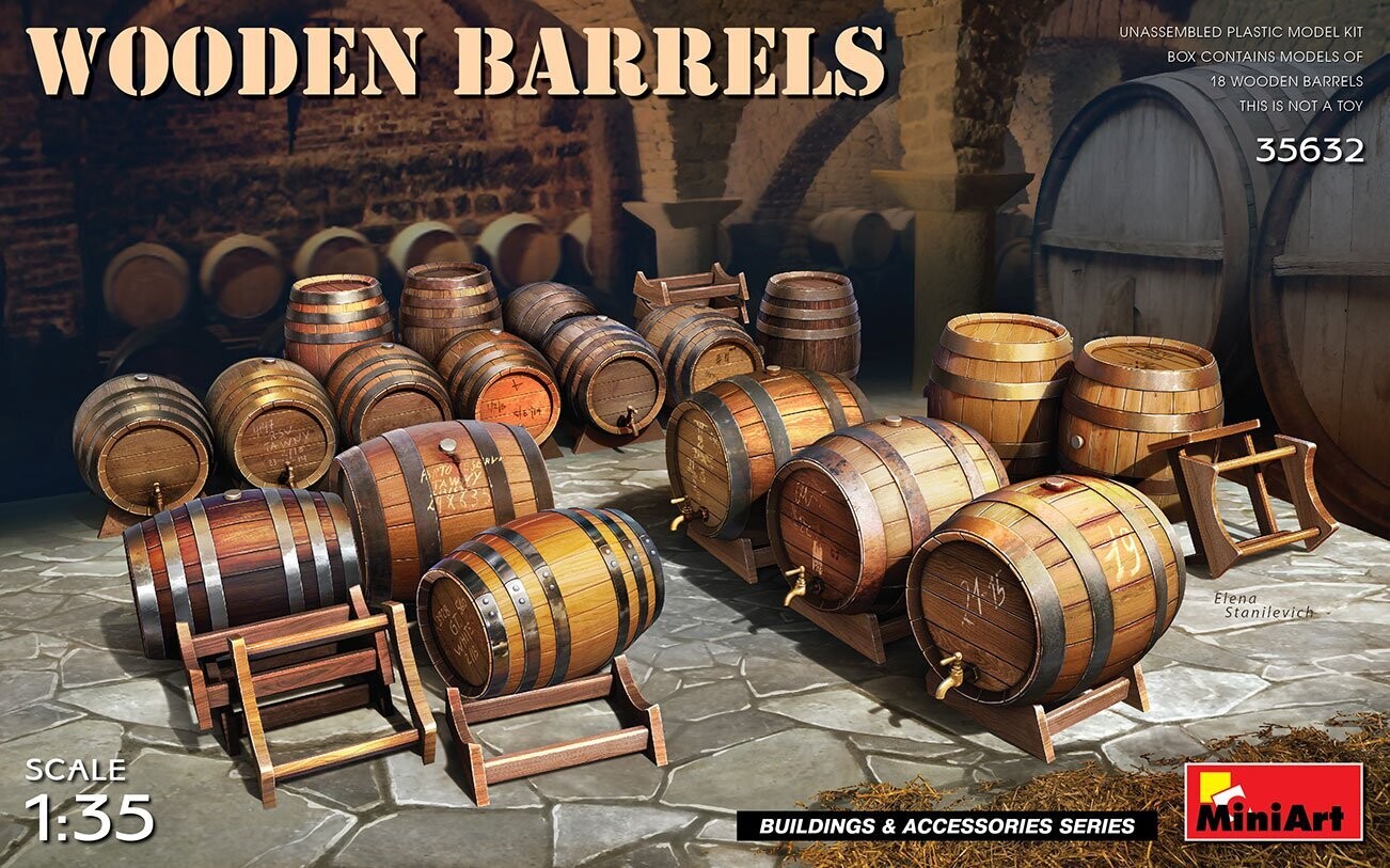 Miniart MA35632 1/35 Wooden Barrels