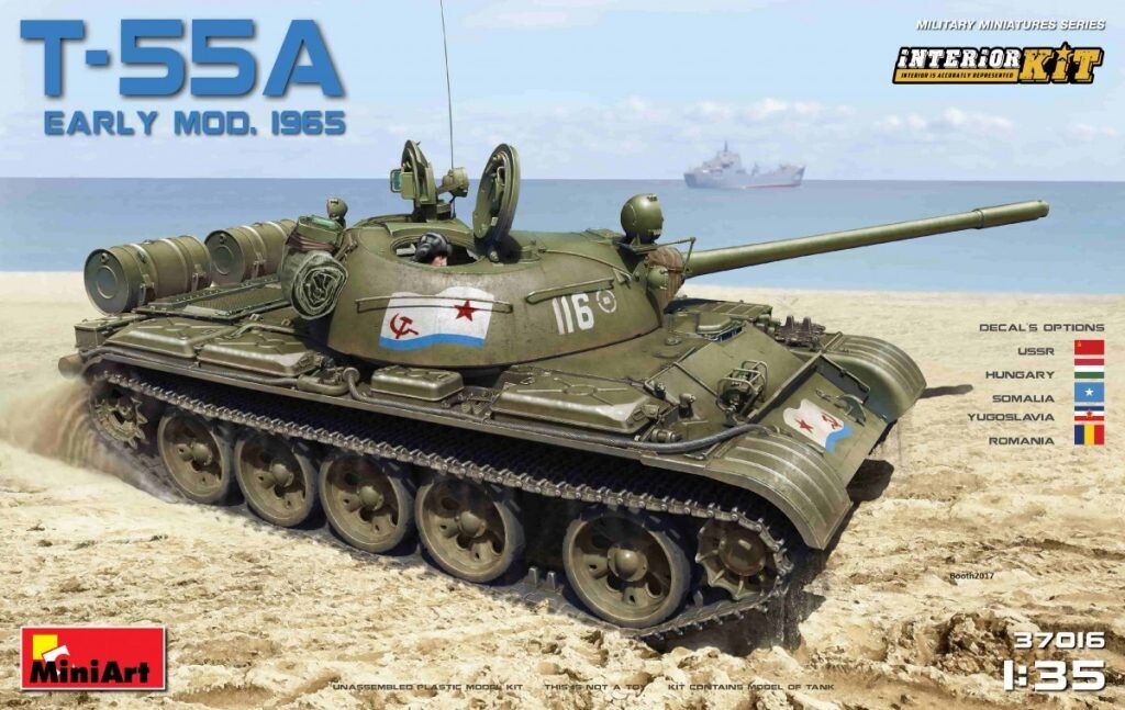Miniart MA37016 1/35 T-55A 1965 early w/Interior