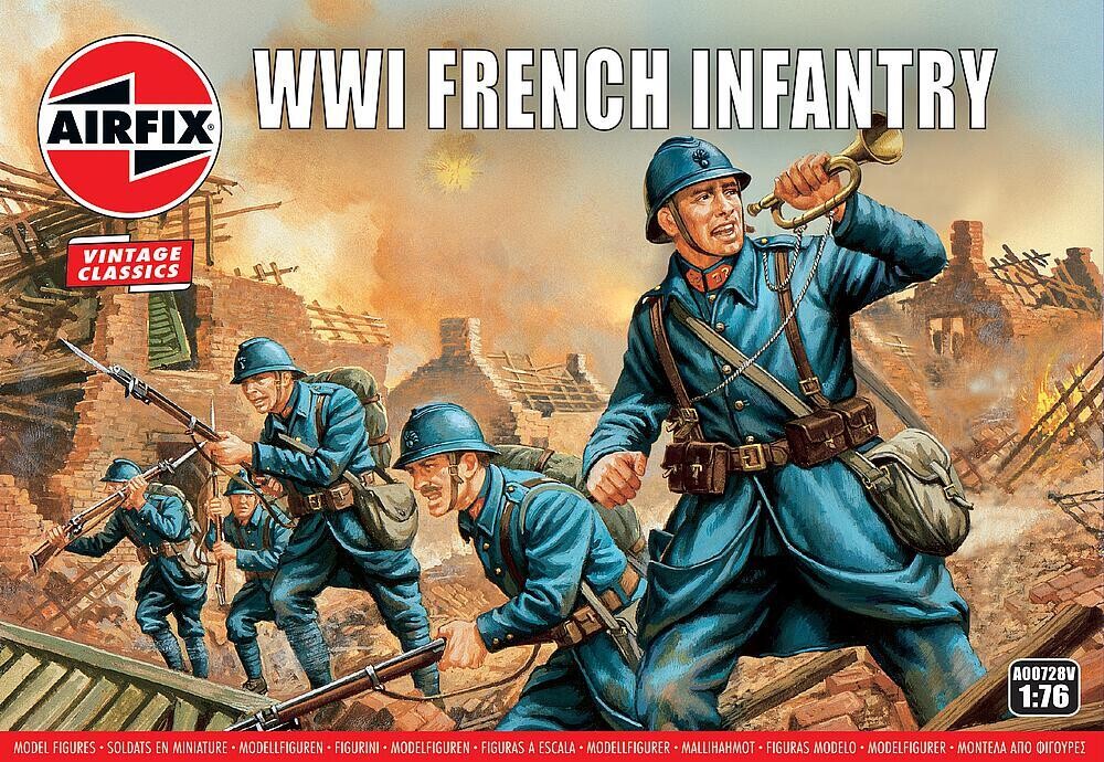 Airfix AF00728V 1/76 WWI French Infantry Vintage Classics