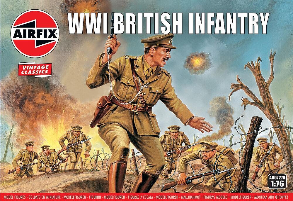 Airfix AF00727V 1/76 WWI British Infantry Vintage Classics