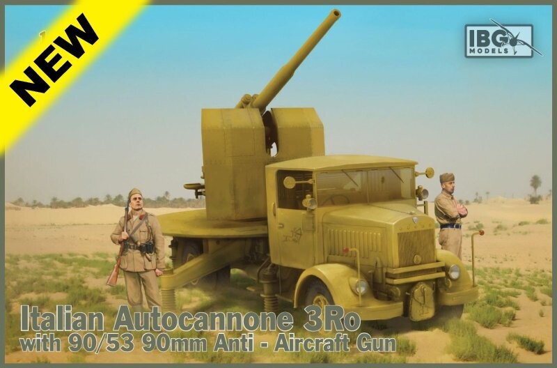 IBG IBG35063 1/35 Italian Autocannone 3Ro w/ 90/53 90mm AA Gun