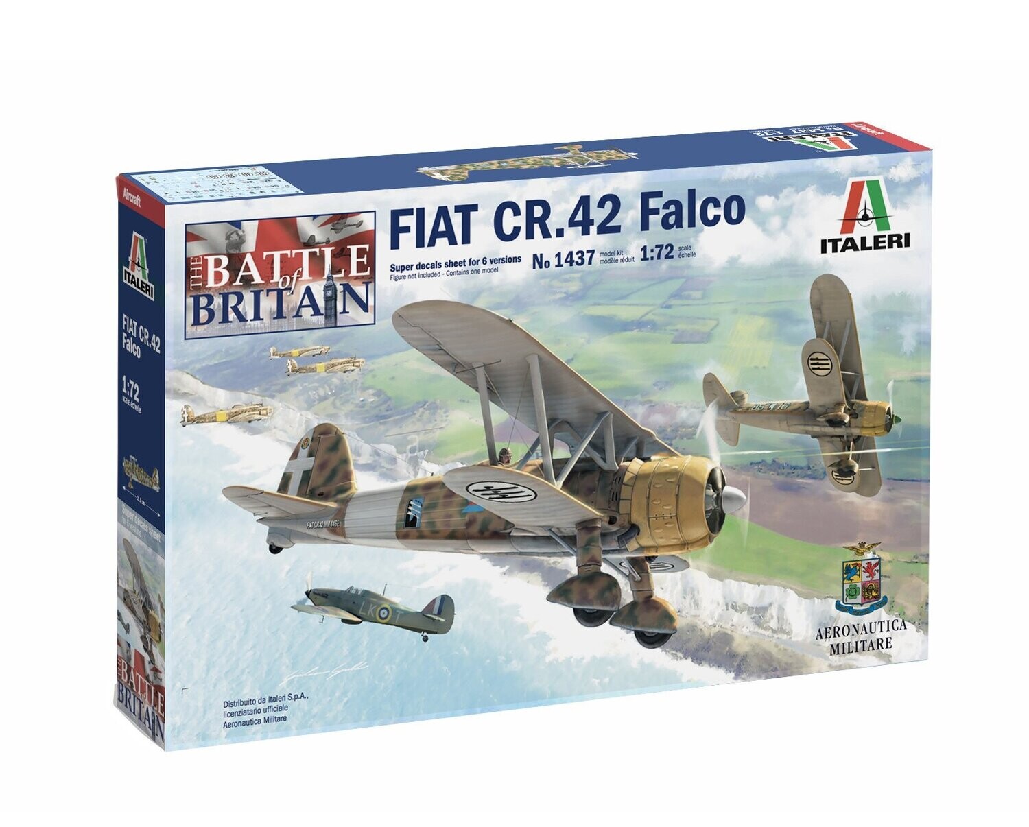 Italeri IT1437 1/72 Fiat CR 42 Falco