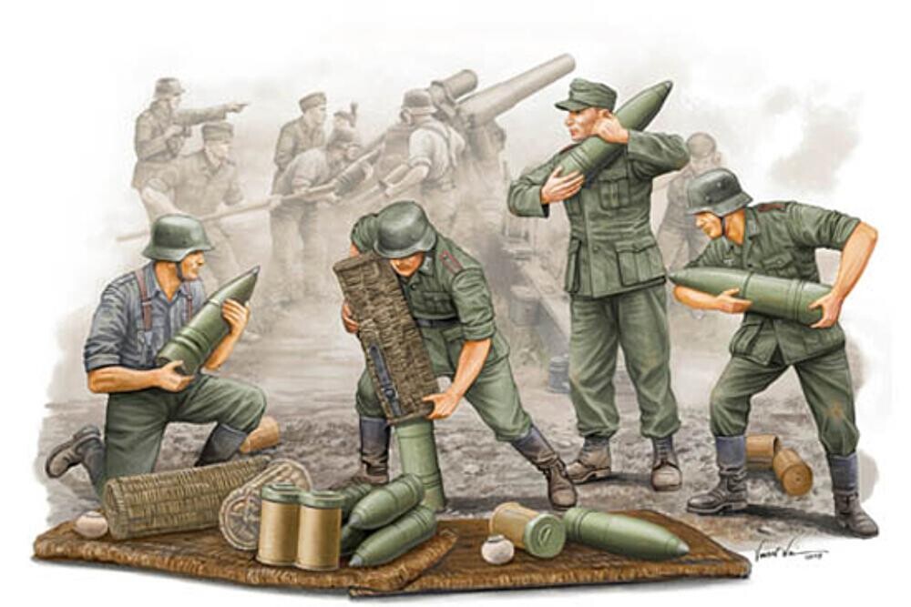Trumpeter TR00426 1/35 German Field Howitzer Gun Crew