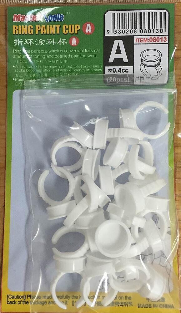Trumpeter TR08013 Mini-Farbbehälter mit Ring  (Finger)  Set A 0,4ccm (20)