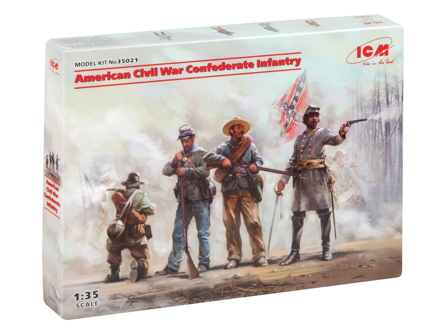 ICM ICM35021 1/35 American Civil War Confederate Inf.  Set #1