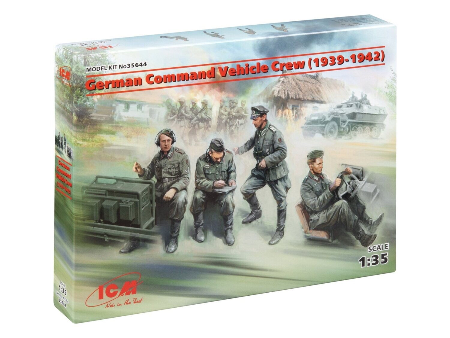 ICM ICM35644 1/35 German Command Vehicle Crew 1939-42 (4)
