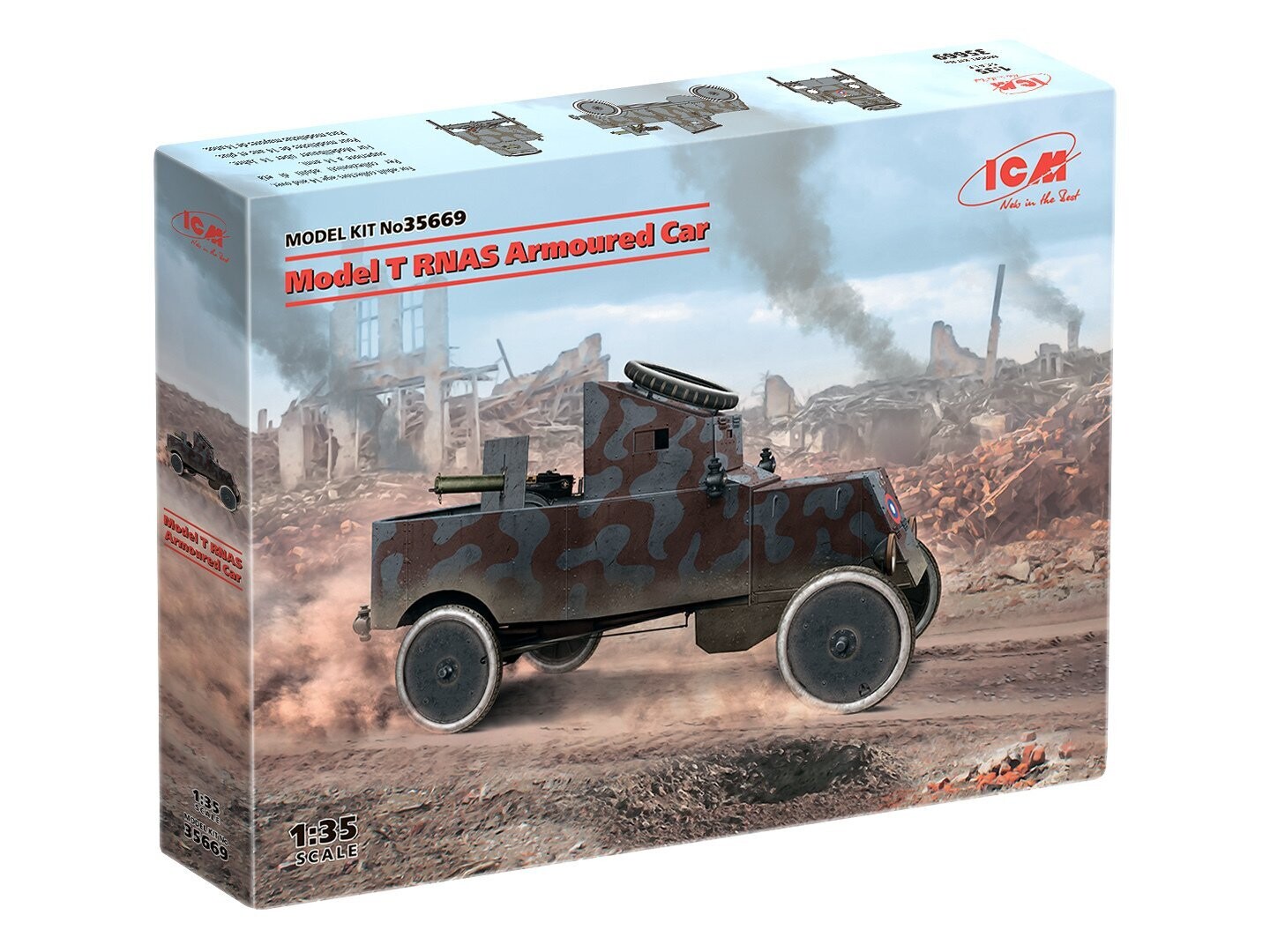 ICM ICM35669 1/35 Model T RNAS Armoured Car - ANGEBOT !!