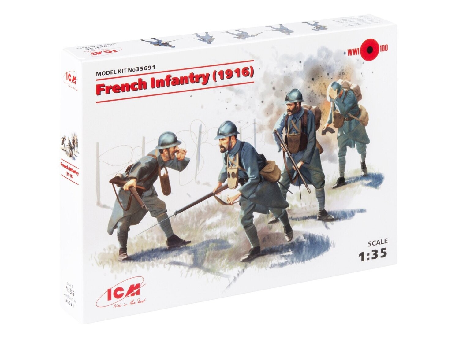 ICM ICM35691 1/35 WWI French Infantry