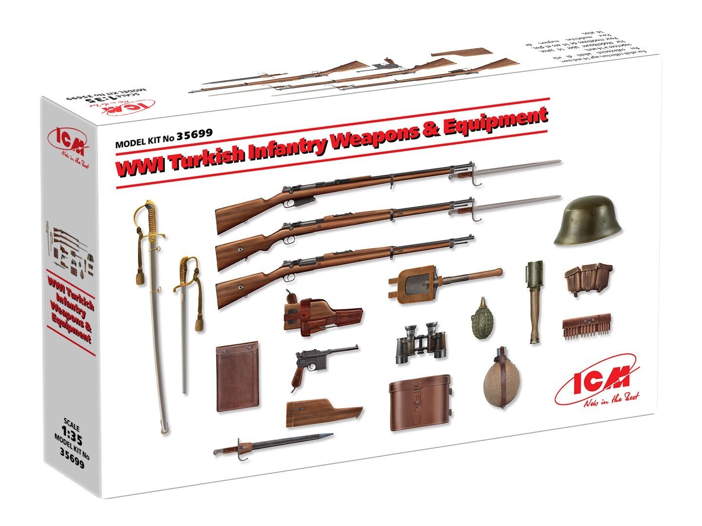 ICM ICM35699 1/35 WWI Turkish Inf. Weapons + Equipment