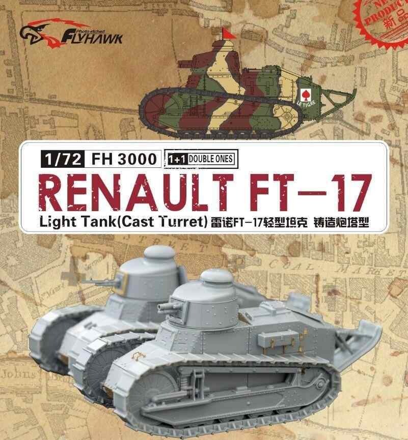 Flyhawk FH3000 1/72 Renault FT-17 (Cast Turret)  2x