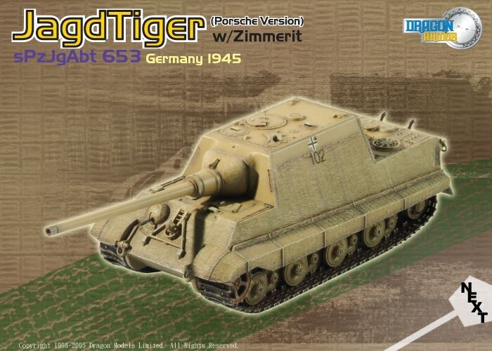 DRAGON ARMOR PD60112 1/72 JAGDTIGER (P) /Z sPzJgAbt 653