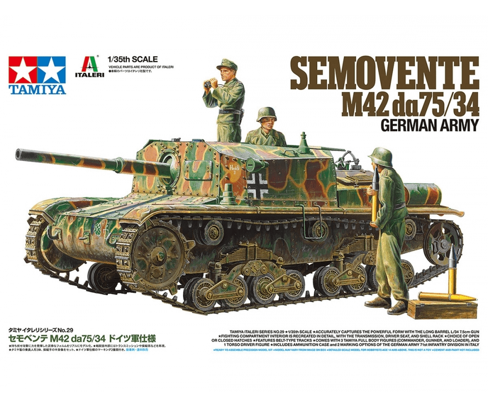 Tamiya TM37029 1/35  Dt. Semovente M42 da 75/34