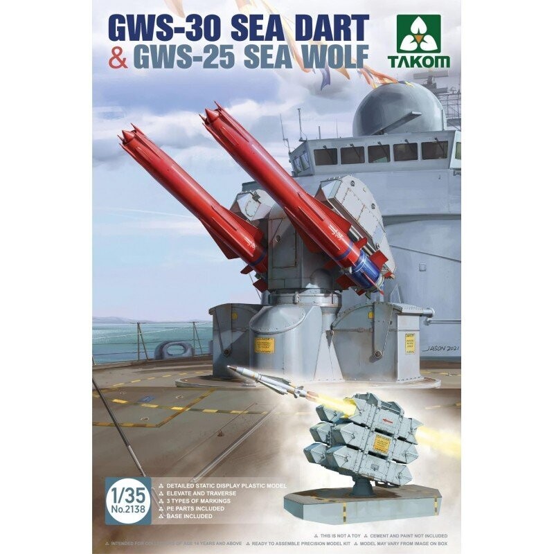 TAKOM TAK2138 1/35 GWS-30 Sea Dart & GWS-25 Sea Wolf