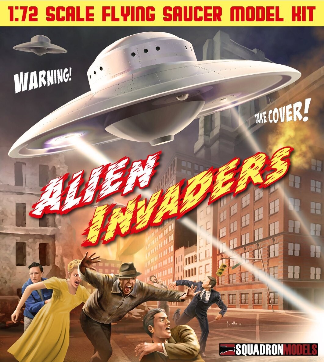 Squadron SQM0003 - Flying Saucer Haunebu II Alien Invaders