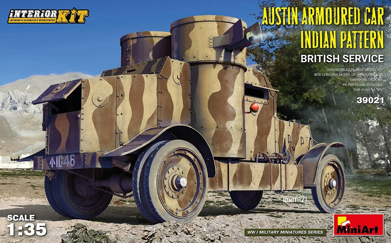 Miniart MA39021 1/35 Austin Armoured Car Indian Pattern