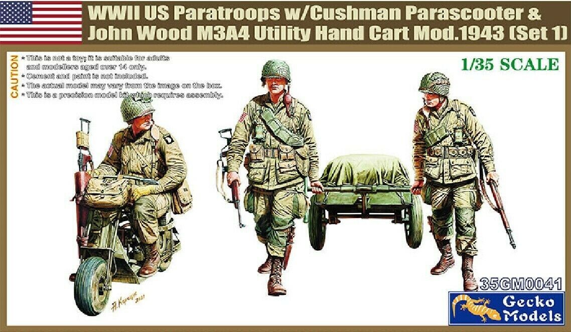 Gecko Models 35GM0041 1/35 WWII U.S. Paratroopers , Set #1