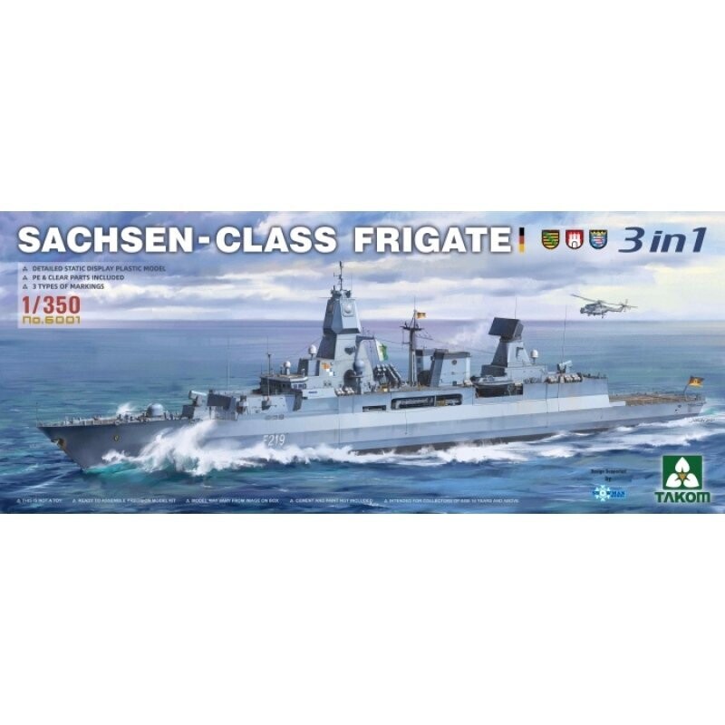 TAKOM TAK6001 1/350 Sachsen - Class Fregatte