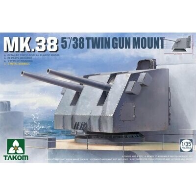 TAKOM TAK2146 1/35 MK.38 5"/38 Twin Gun Mount Geschützturm