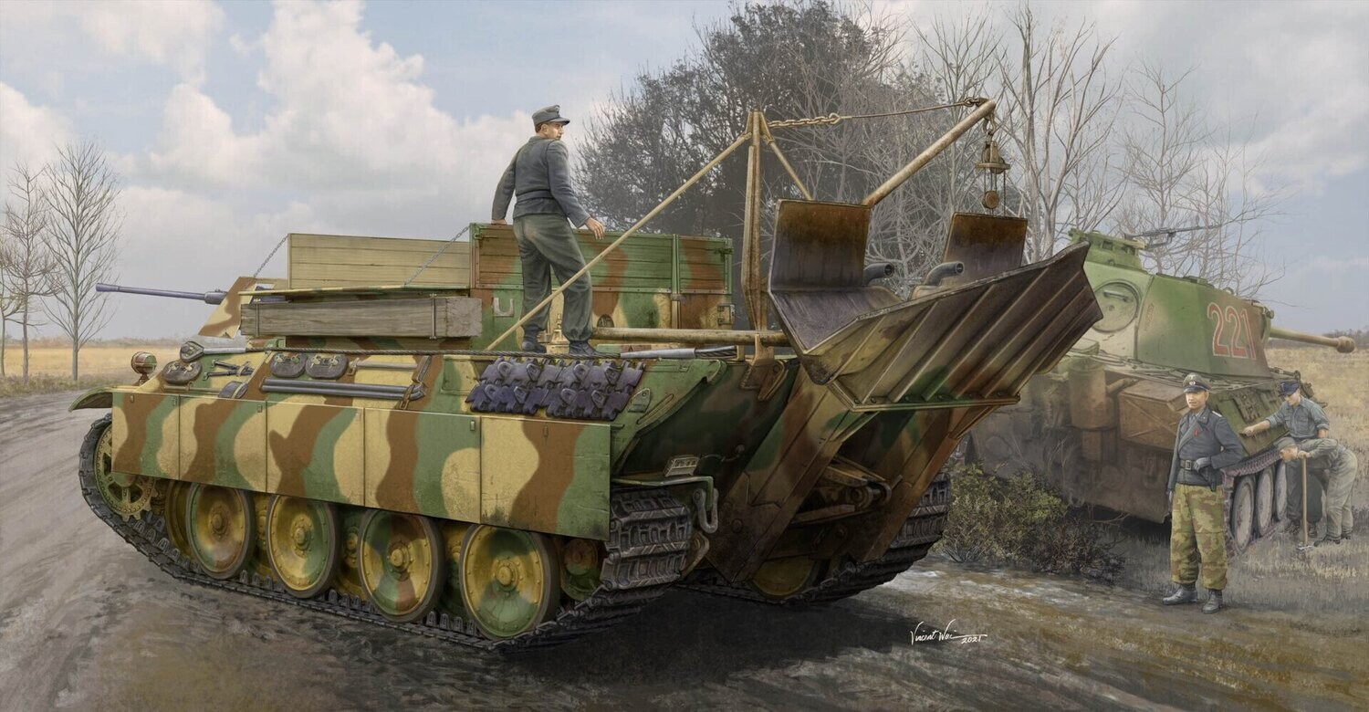 Hobby Boss HB84553 1/35 Sd.Kfz.179 Bergepanther , Ausf.G - ANGEBOT !!!!!!
