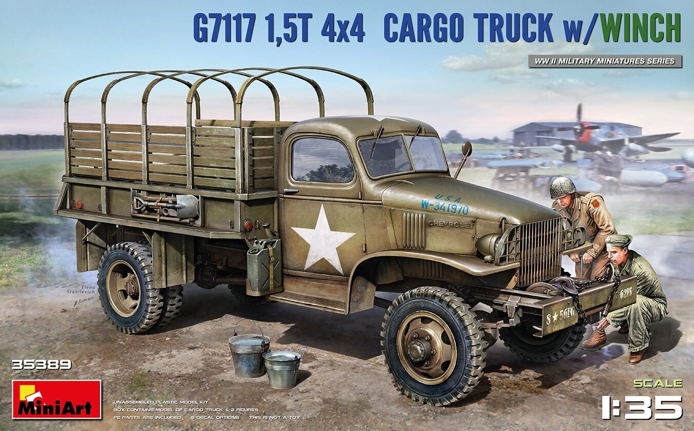 Miniart MA35389 1/35 U.S. Army G7117 - 1,5T 4x4 Truck w/ Winch