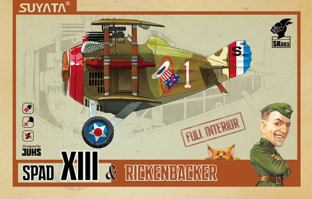Suyata SK003 Spad XIII & Rickenbacker  - mit Inneneinrichtung !!