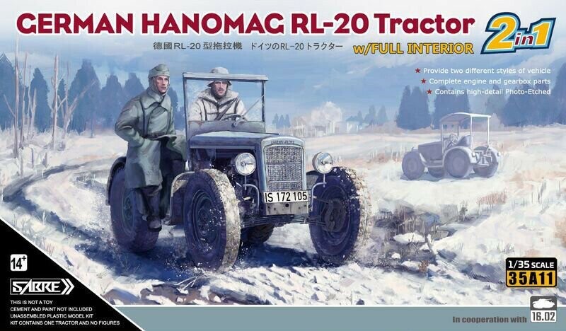 Sabre SA35A11 1/35 Hanomag RL-20 Tractor