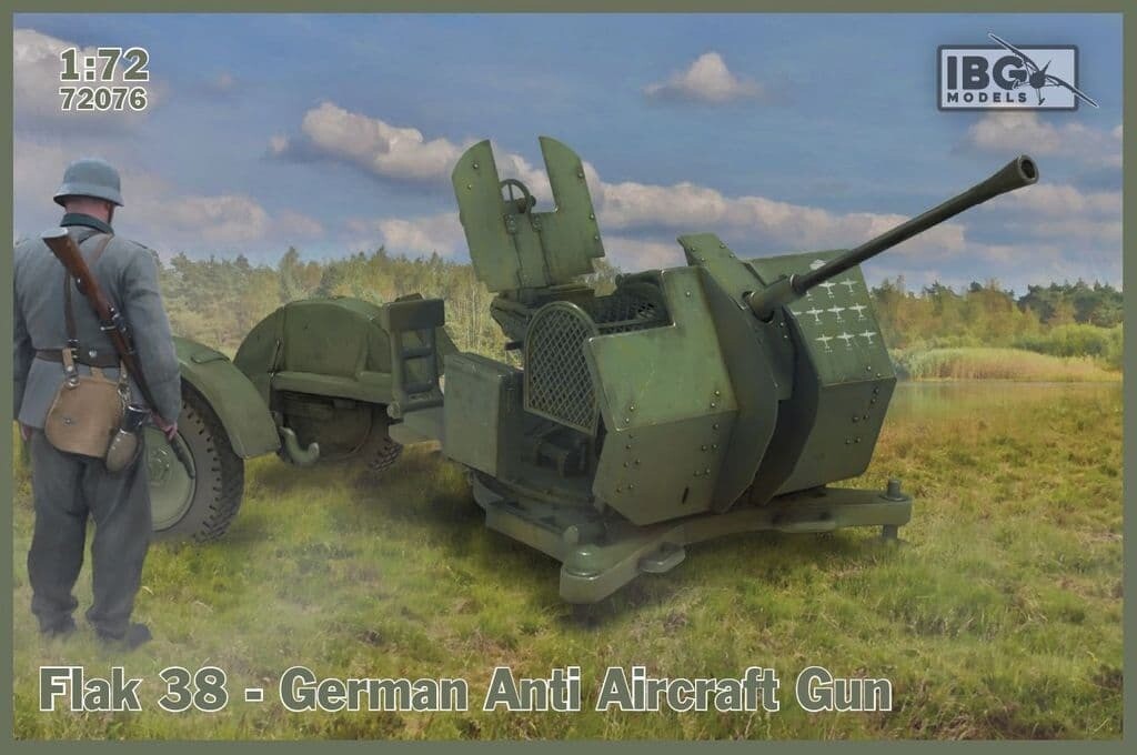 IBG IBG72076 1/72 Flak 38 - Germ. AA Gun  2 St.