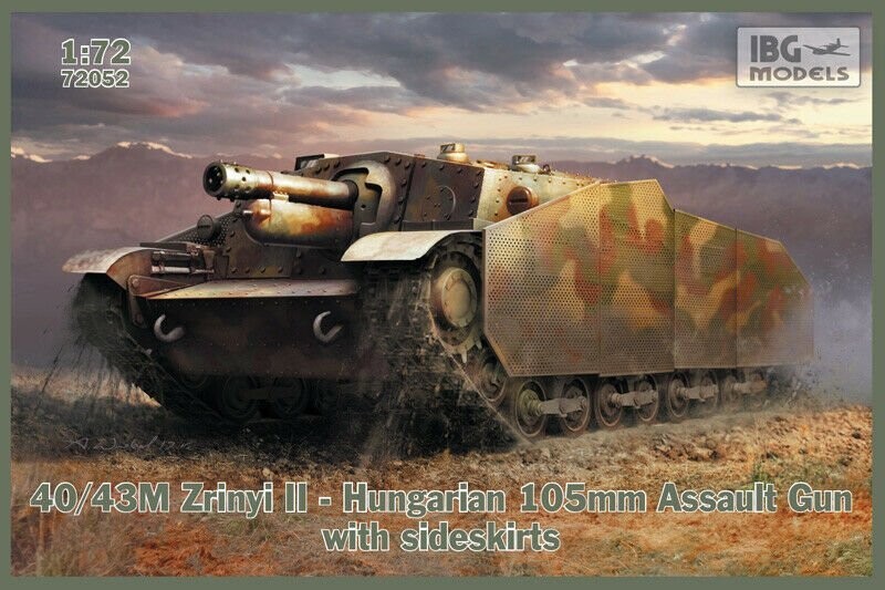 IBG IBG72052 1/72 40/43M Zrinyi II - Hungarian 105mm Assault Gun w/Sideskirts