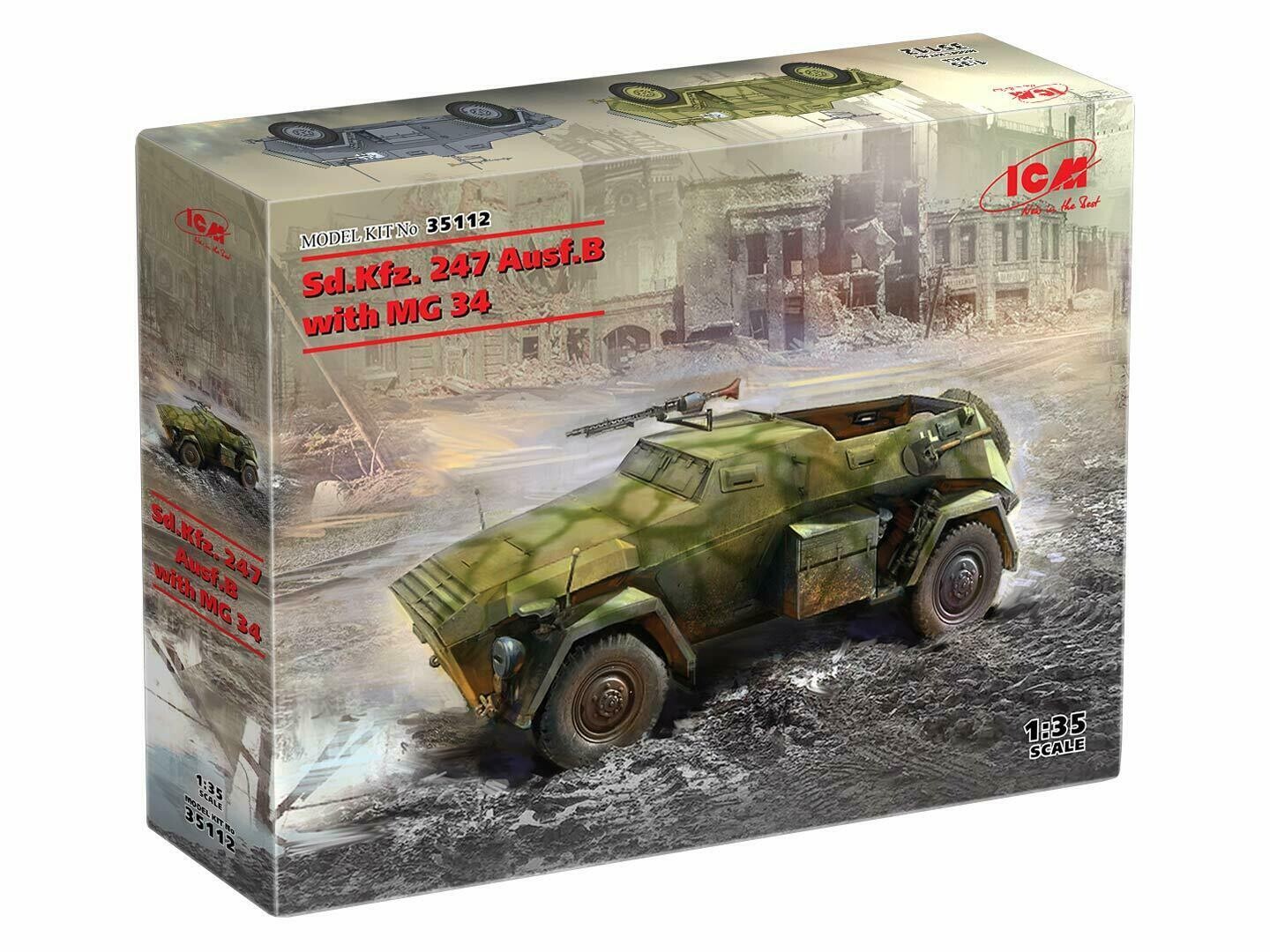 ICM ICM35112 1/35 Sd.Kfz.247  Ausf.B w/MG34
