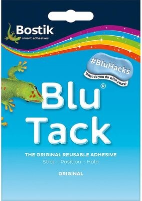BLUTACK BT001003 Bostik Blu Tack, Non-toxic, 60 g, Portable, Self-Adhesive