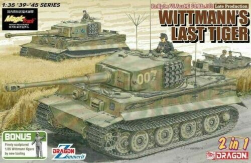DRAGON DR6800 1/35 Pz.Kpfw.VI , Ausf.E Tiger I Late. Prod. w/Zimmerit + MagicTrack's - DRAGON DR6800 1/35 Pz.Kpfw.VI , Ausf.E Tiger I Late. Prod. w/Zimmerit + MagicTrack's - "Wittmann's Last Tiger".