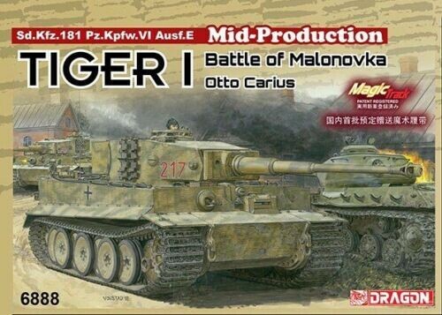 DRAGON DR6888 1/35 Pz.Kpfw.VI , Ausf.E Tiger I Mid. Prod. w/Zimmerit + MagicTrack's - "Battle of Malonovka - Otto Carius".