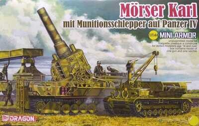 DRAGON DR14135 1/144 Mörser Karl mit Munitionsschlepper auf Panzer IV
