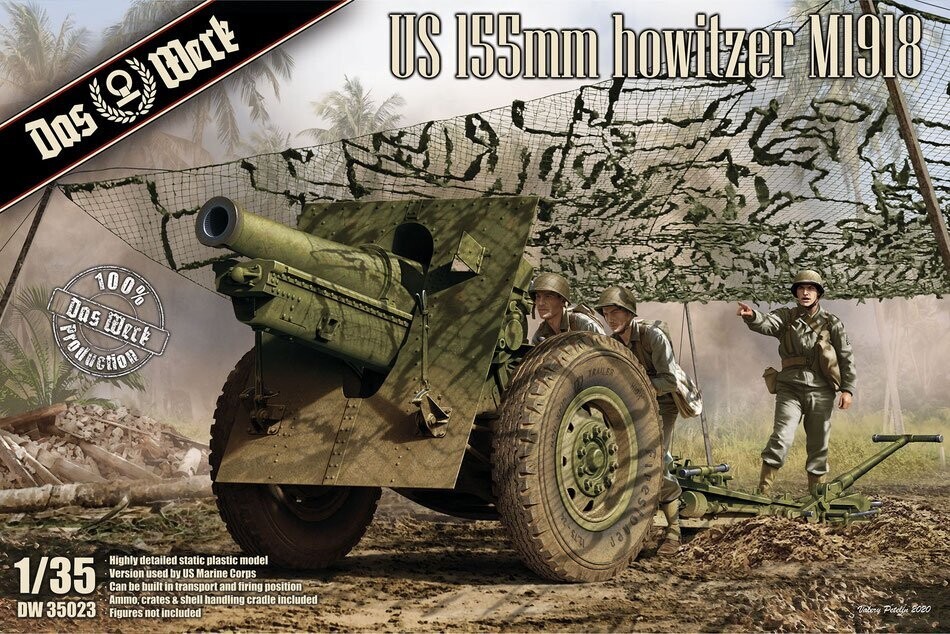 Das Werk DAW35023 1/35 155mm Howitzer M1918