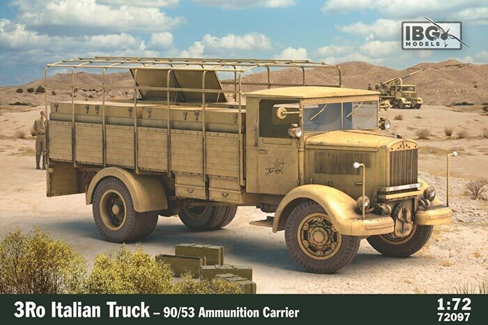 IBG IBG72097 1/72 Italian 3Ro Truck - 90/53 Ammunition Carrier