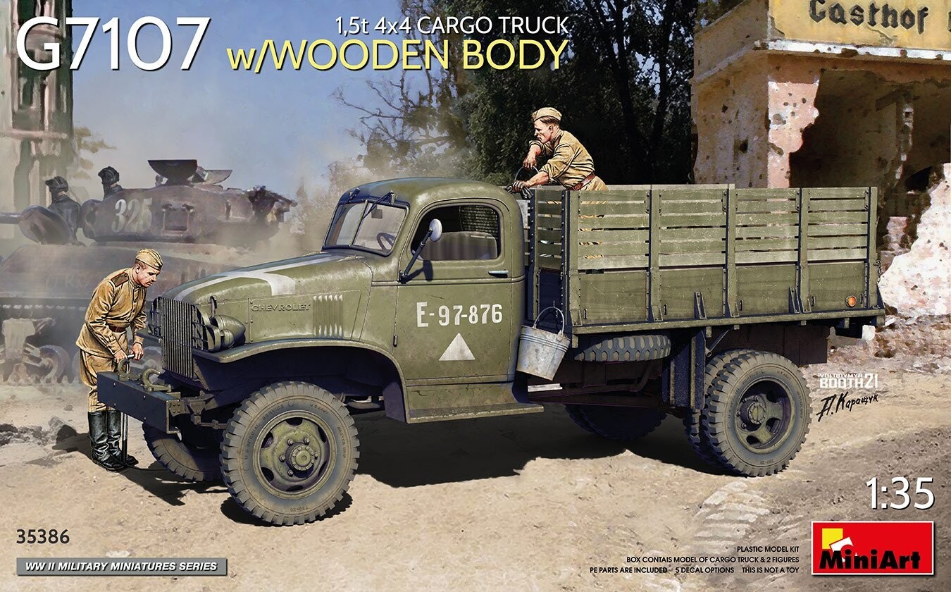 Miniart MA35386 1/35 G7107 1,5t 4×4 CARGO TRUCK w/WOODEN BODY - ANGEBOT !!