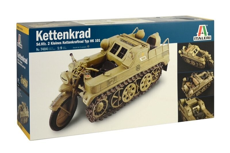 Italeri IT7404 1/9 Sd.Kfz.2 Kleines Kettenkraftrad Typ HK 101