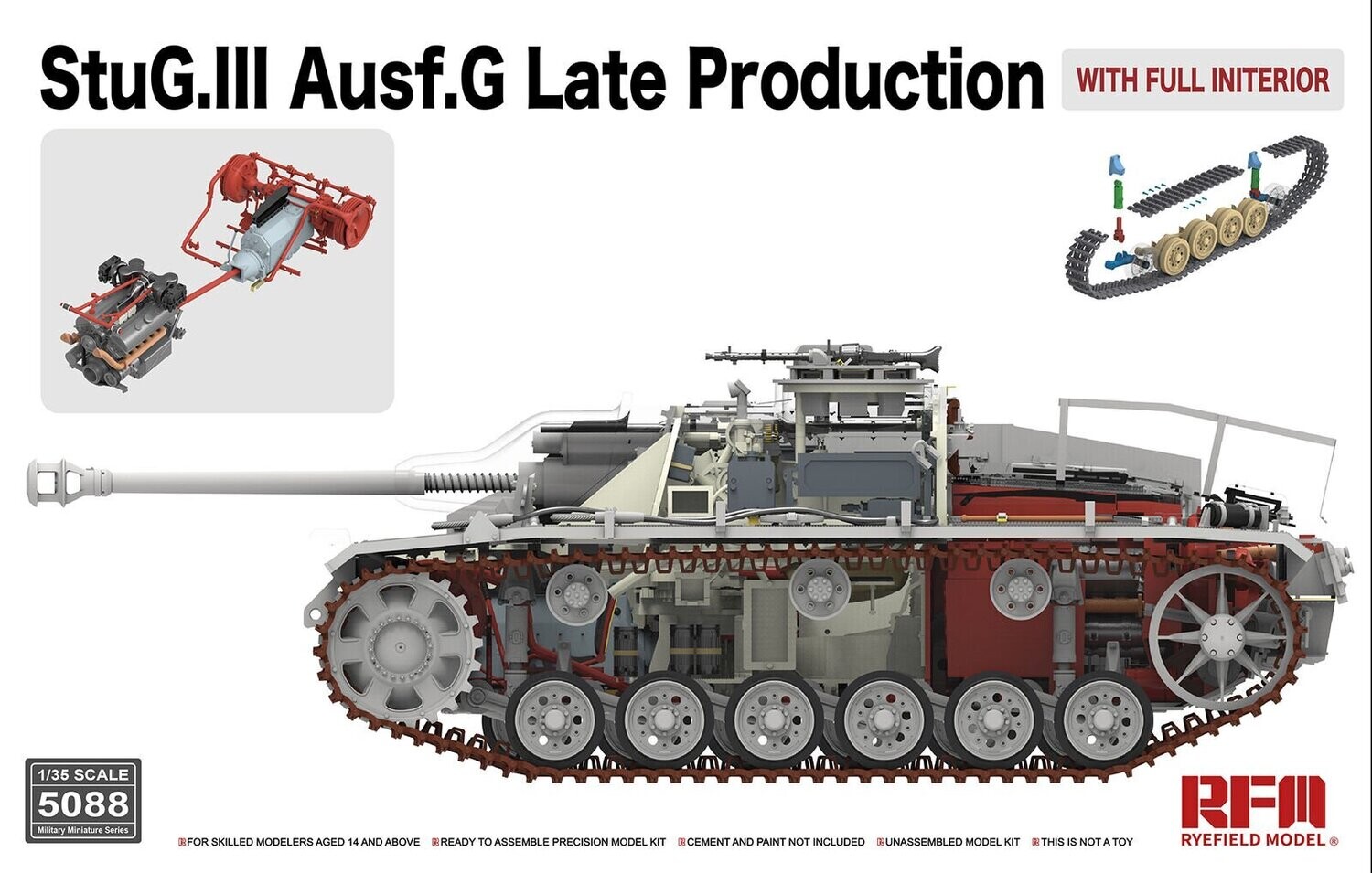 RYEFIELD RM5088 1/35 StuH42 & StuG.III Ausf.G Late Production - full Interior - ANGEBOT !!
