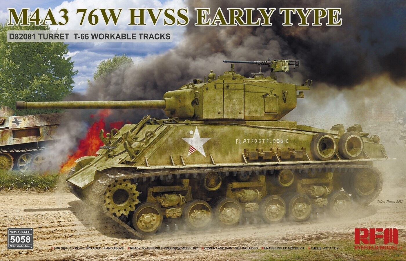 RYEFIELD RM5058 1/35 M4A3 76W HVSS early Type