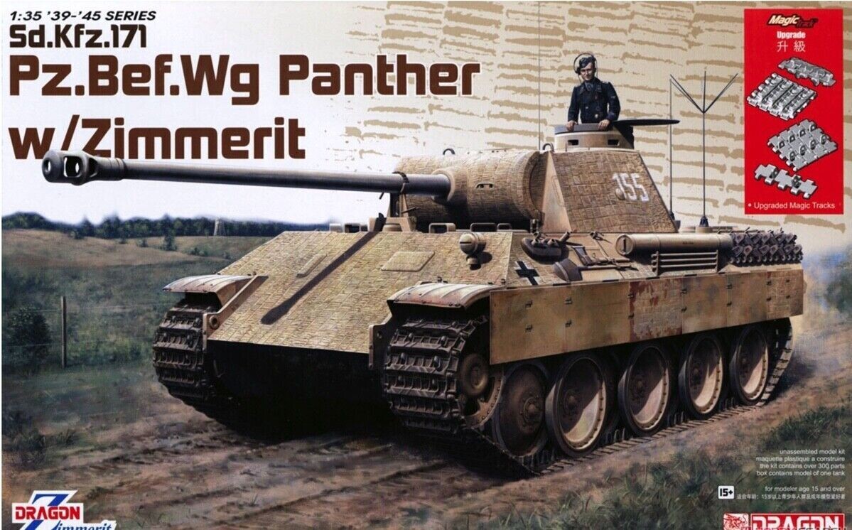 DRAGON DR6965 1/35 Pz.Bef.Wg. Panther w/Zimmerit