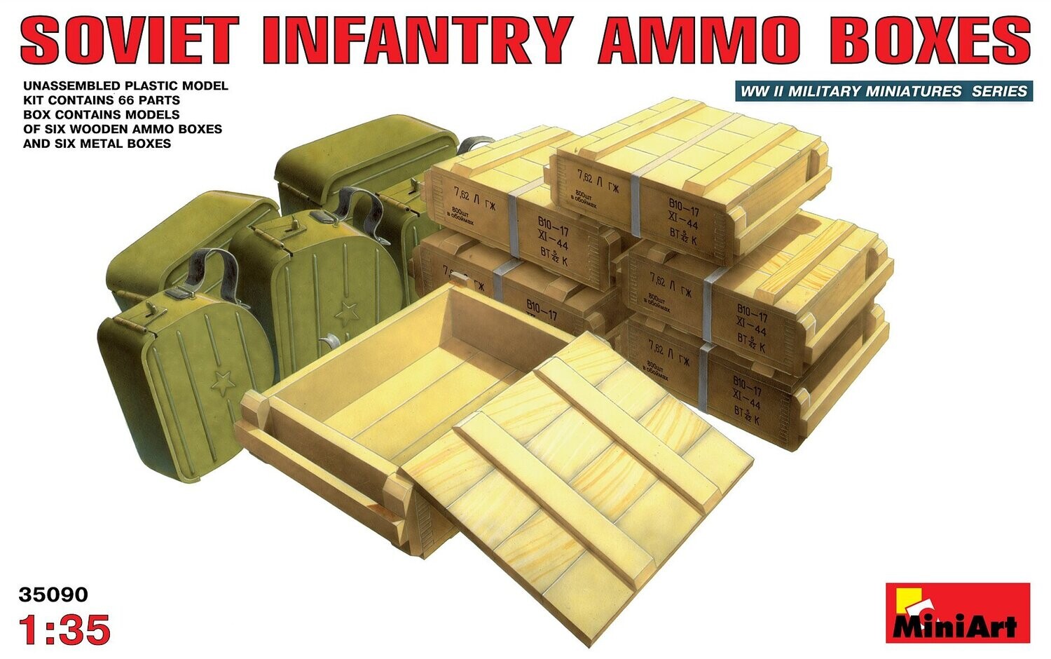 Miniart MA35090 1/35  Soviet Inf. Ammo Boxes