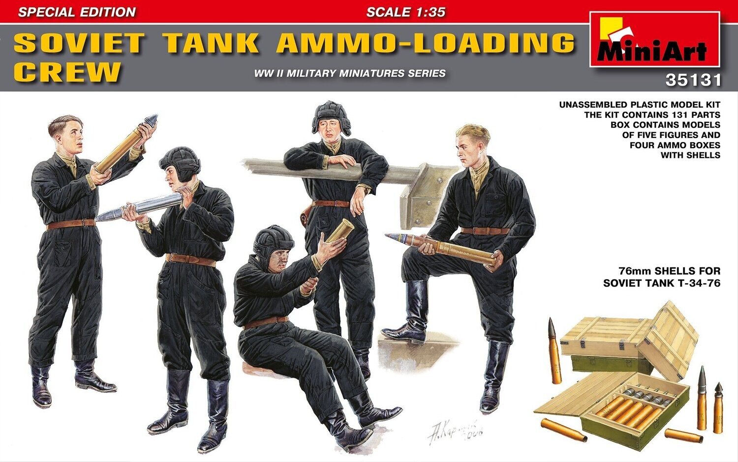 Miniart MA35131 1/35  Soviet Tank Ammo-Loading Crew  "Special Edition"