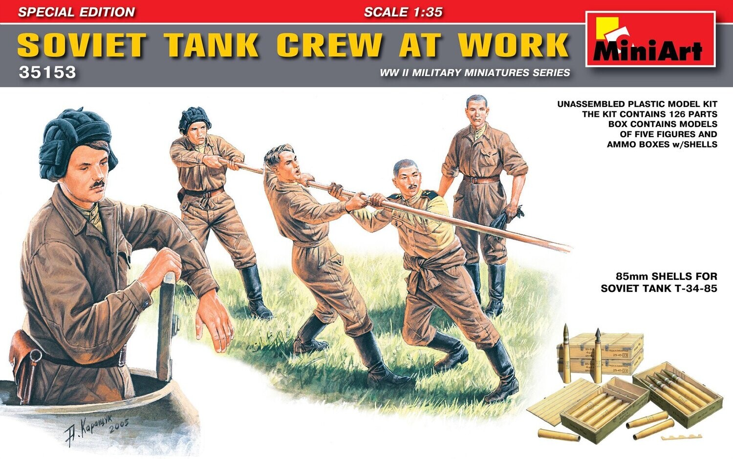 Miniart MA35153 1/35  Soviet Tank Crew at Work  'Special Edition'